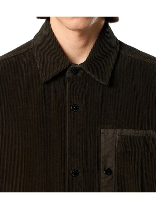 Camicia a maniche lunghe con logo Stone Island Stone Island | L2S15 1200016 S0212V0078 COAL GREY